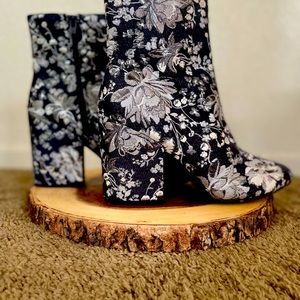 Merona embroidered ankle boots